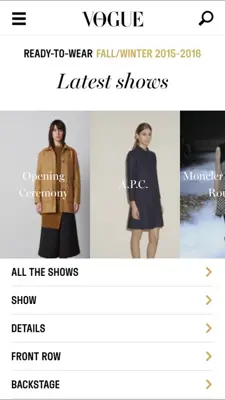 Vogue Paris android App screenshot 1